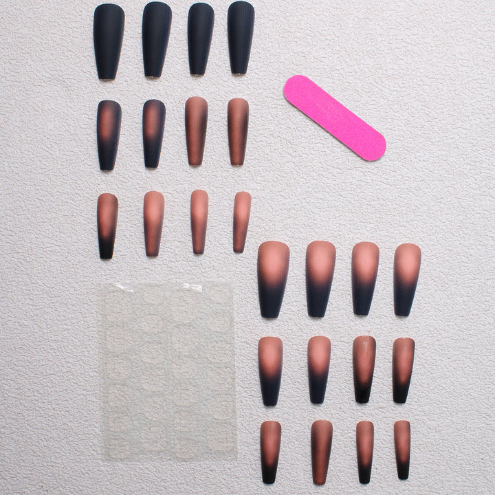 Matte Ombre Stiletto Press-On Nägel Karnz