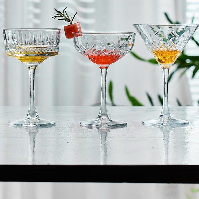 Gemusterte Martini Cocktailgläser | Karnz