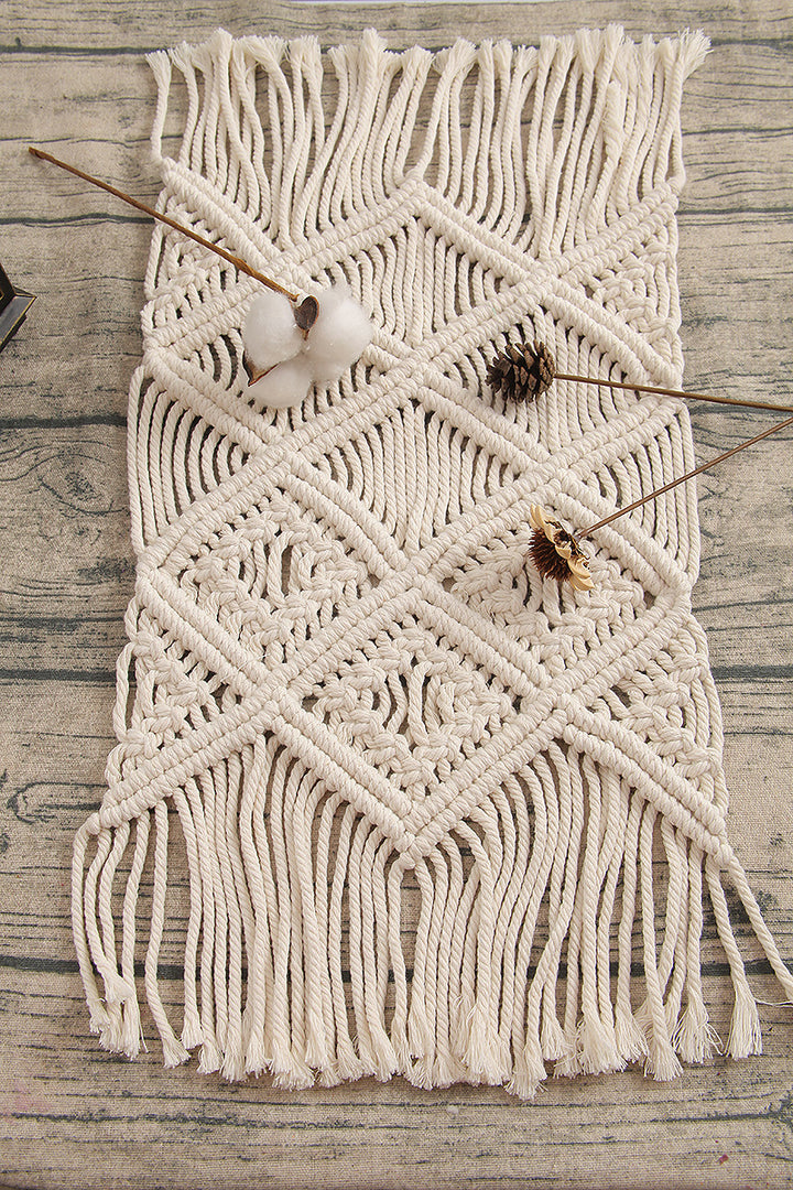 Bohemian Woven Makramee Tischläufer Karnz