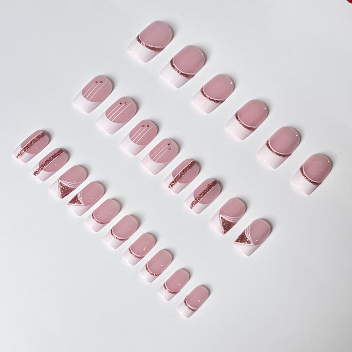 Elegante französische Tipps Gel-Nagelverlängerungen Karnz