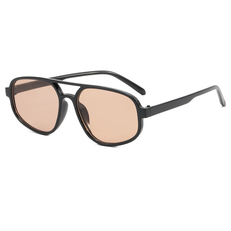 Damen modische Oversized-Sonnenbrille mit trendy Rahmen Karnz