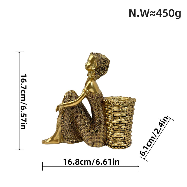 Dekorative Hirschfigur mit Glitzerdetails Karnz