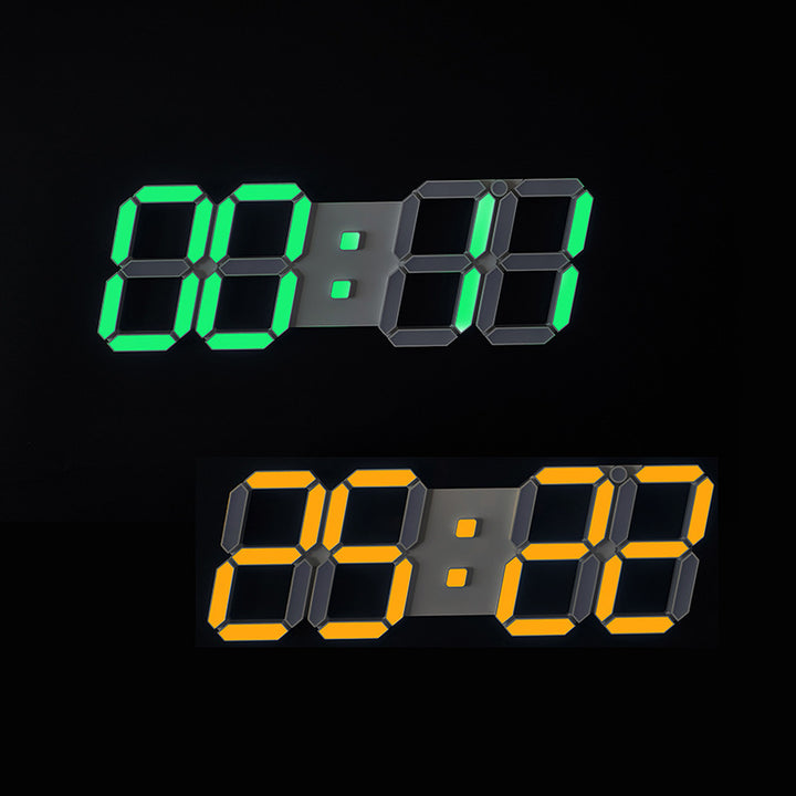 Digitale Alarmuhr mit großem Display und Farbwechsel Karnz