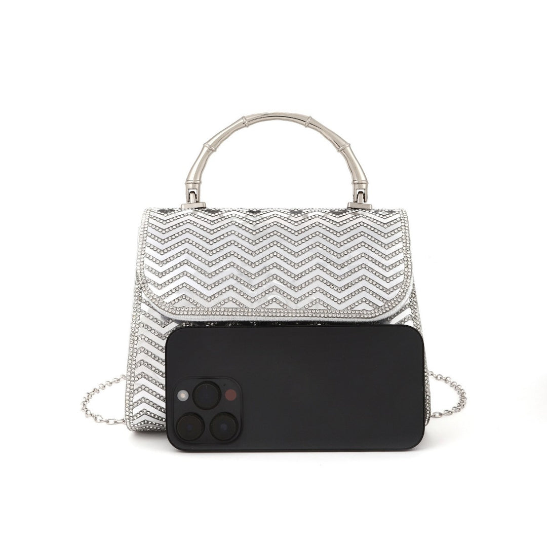 Chic Texturierte Abend-Handtasche