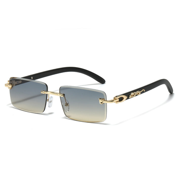 Modische Retro Rechteck-Sonnenbrille Karnz