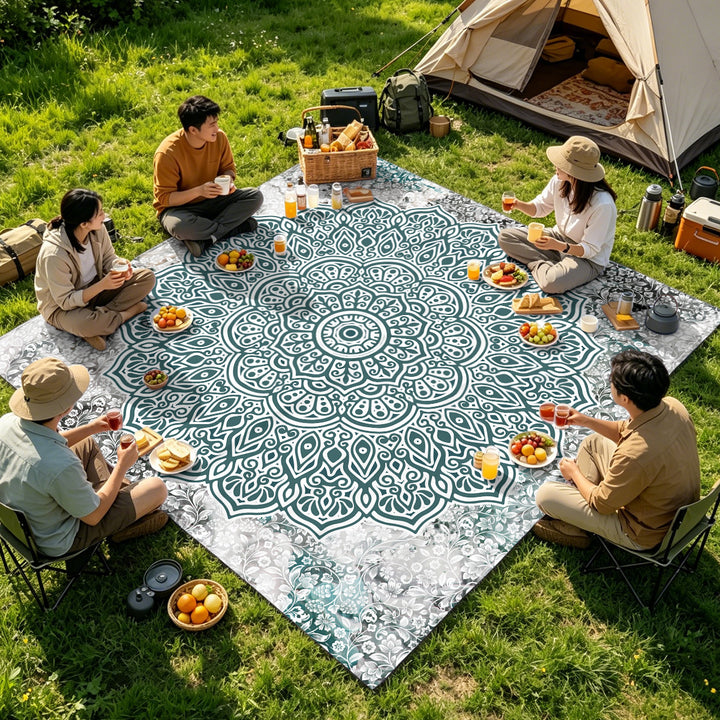 Mandala Design Strandmatte Karnz
