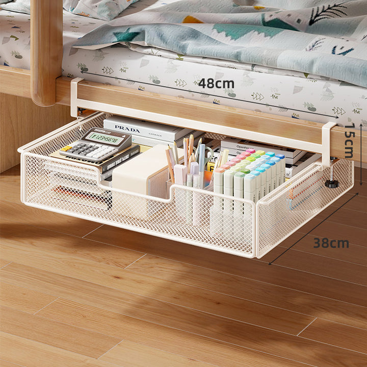 Unterbett ausziehbare atmungsaktive Metallgitter-Aufbewahrungsdrawer mit verstellbarem Clamp