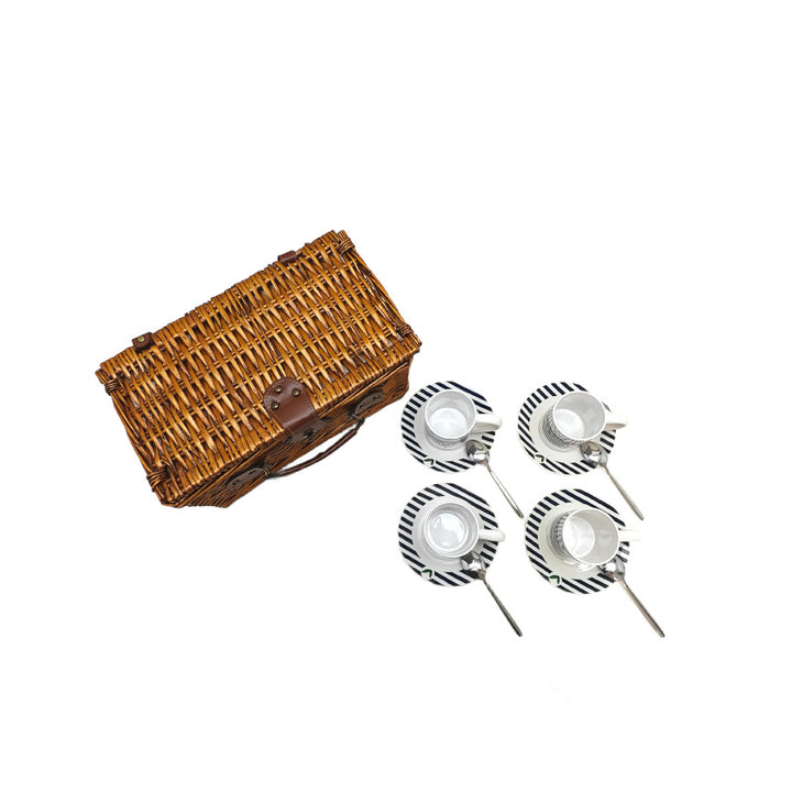 Damen Picknickkorb mit integriertem Geschirrset und stilvollen Details Karnz