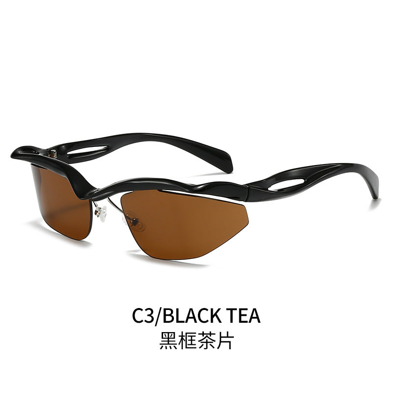 Damen Sportliche Sonnenbrille mit aerodynamischem Rahmen Karnz 1780028486