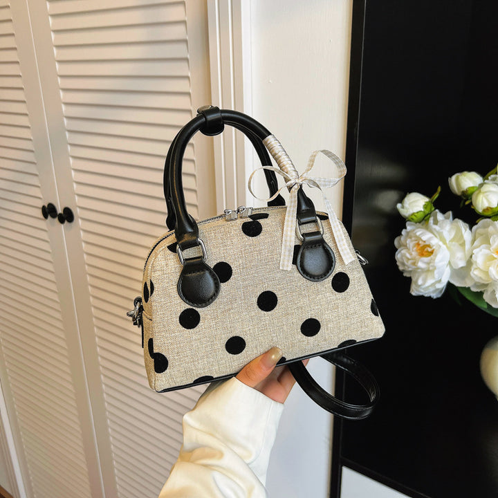 Verspielte Polka-Dot-Mini-Handtasche Karnz