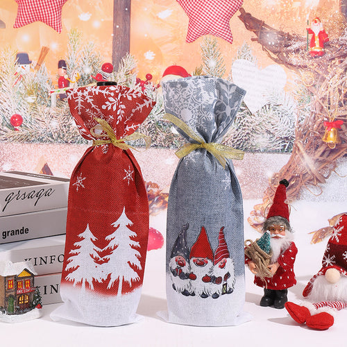 Geschenkbeutel mit festlichem Gnom-Motiv Karnz