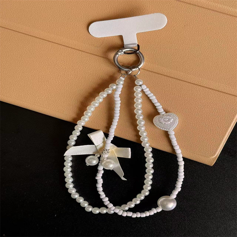 Eleganter Perlen Charm Schlüsselanhänger Karnz 1790135075