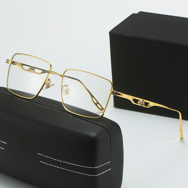 Damen Luxus Sonnenbrille mit markantem Geometrie-Rahmen und polarisierten Gläsern Karnz
