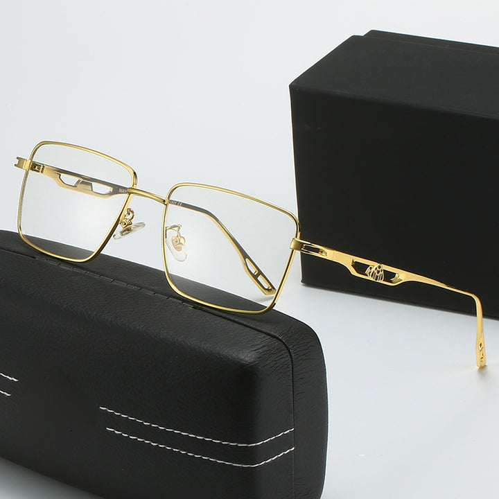 Damen Luxus Sonnenbrille mit markantem Geometrie-Rahmen und polarisierten Gläsern Karnz