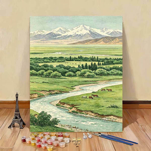 Scenic Nature Landscape Malen nach Zahlen Set Karnz