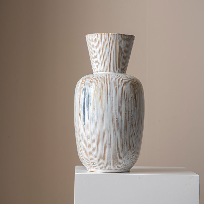 Strukturiert dekorative Keramikvase