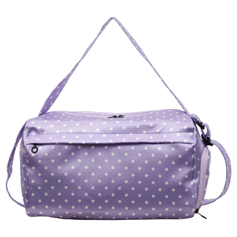 Stylische gepunktete Reisetasche