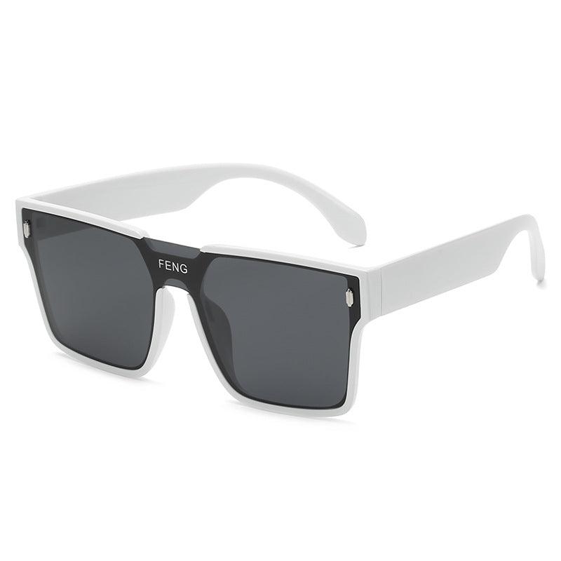 Damen modische quadratische Sonnenbrille mit robustem Kunststoffrahmen Karnz