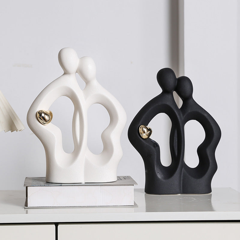 moderne und stilvolle Tischskulptur Karnz