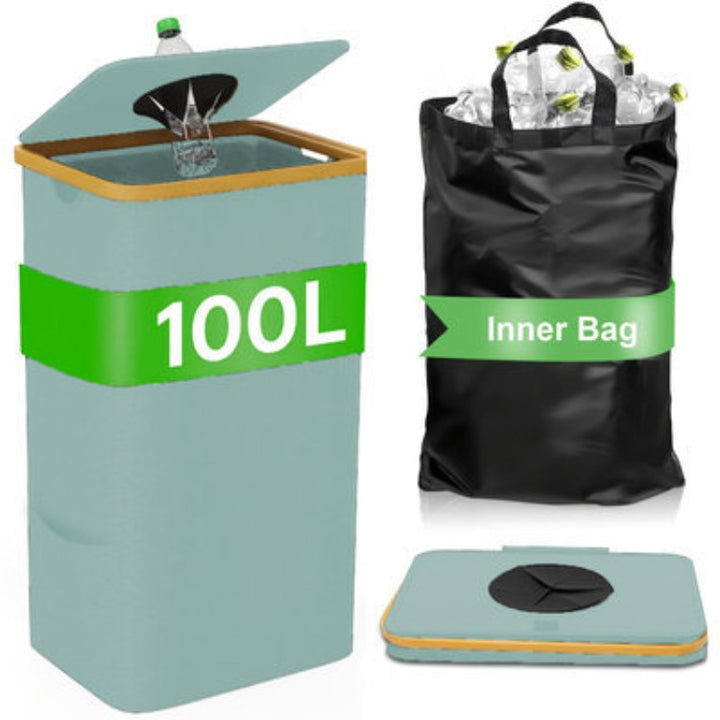 Multifunktionale Wäscheaufbewahrungsbox mit Bambusdeckel Karnz