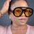 Damen oversized Sonnenbrille mit mehrfarbigem Rahmen und modischem Design Karnz
