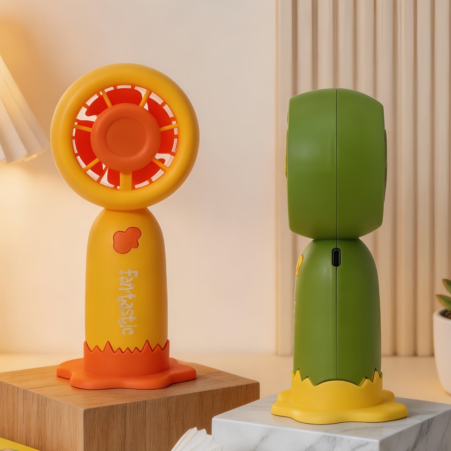 Damen Tragbarer Tischventilator mit lustigem Design und USB-Anschluss Karnz