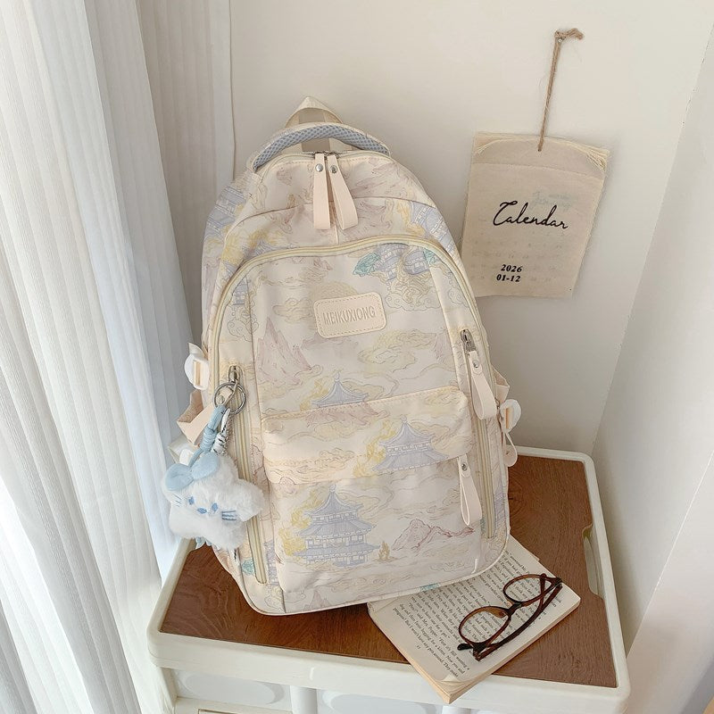 Stylische Illustrierte Rucksack Karnz