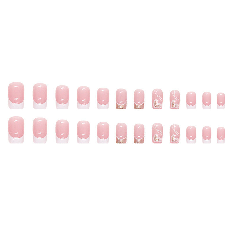 Herz-Design Press-On Nagelkunst Tipps Karnz