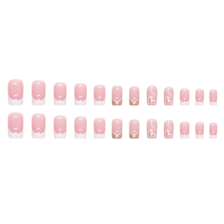Herz-Design Press-On Nagelkunst Tipps Karnz