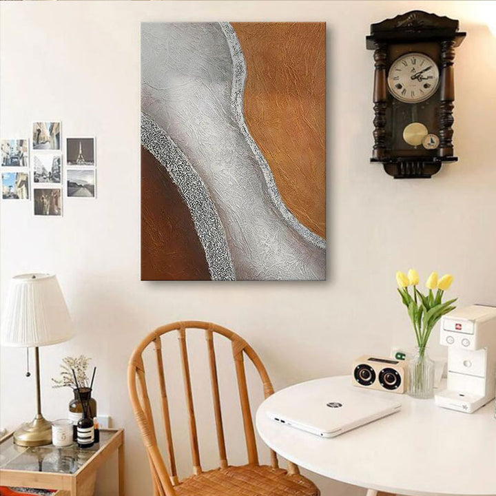 Moderne abstrakte texturierte Wandkunst
