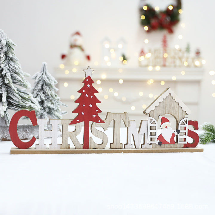 Holz Weihnachtsdekoration Schild