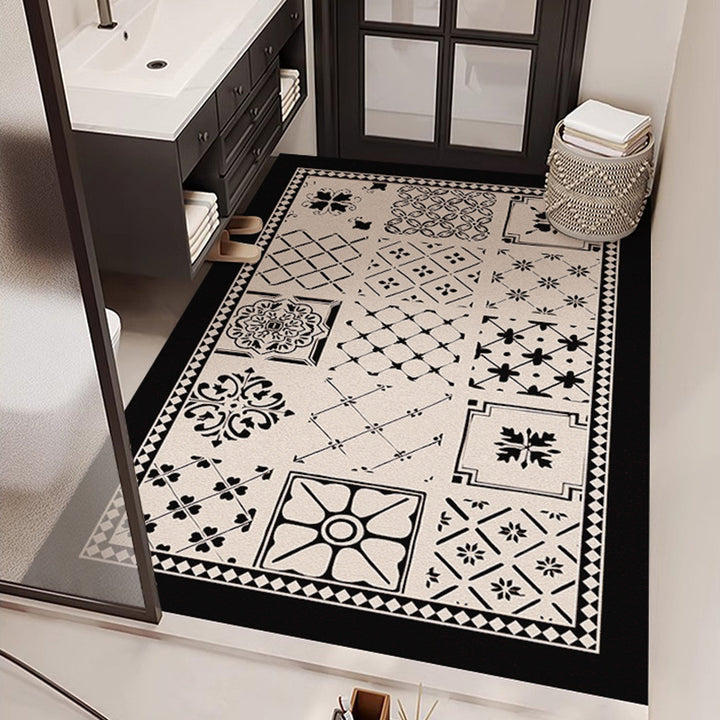 Mosaikmuster Badezimmerteppich
