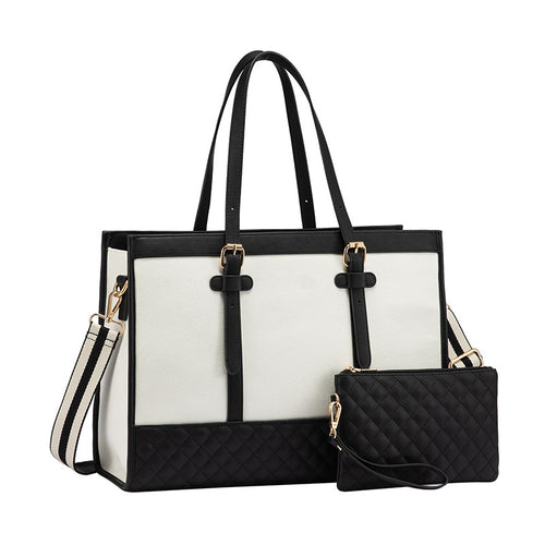 Elegante Tote Bag mit Abnehmbarem Kosmetiktäschchen Karnz