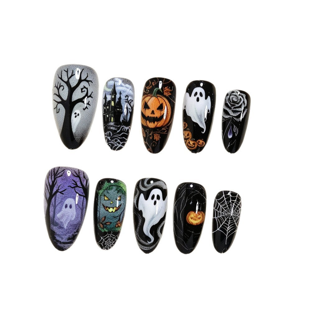 Halloween-Themen Press-On Nagelkunst Design Set Karnz