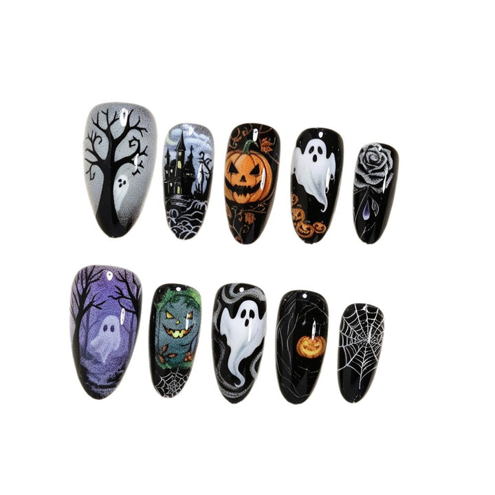 Halloween-Themen Press-On Nagelkunst Design Set Karnz