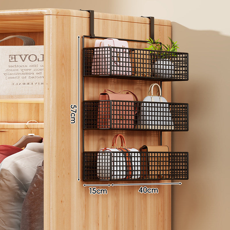 Über-die-Tür Multi-Ebenen Metall Gitter Hängende Aufbewahrungsorganisation