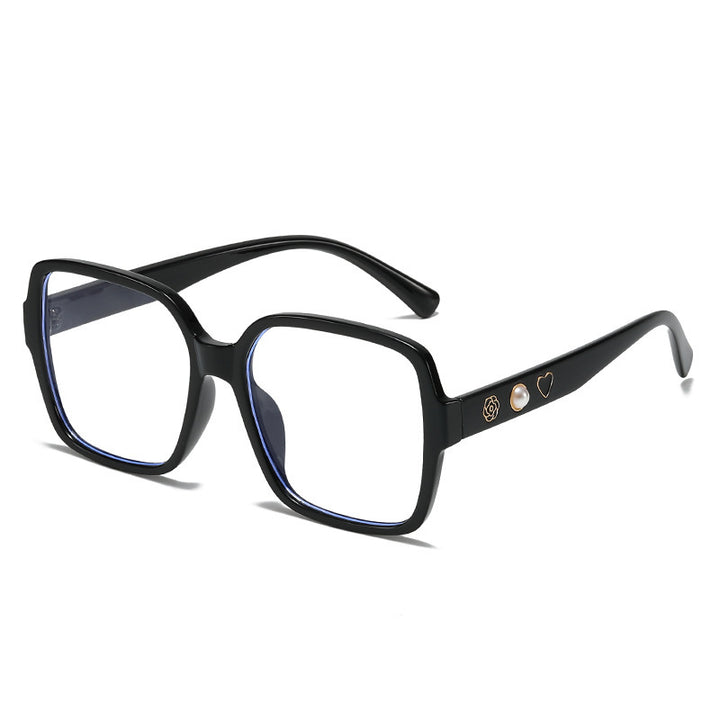 Elegante Übergroße Quadratische Fassung Brille Karnz