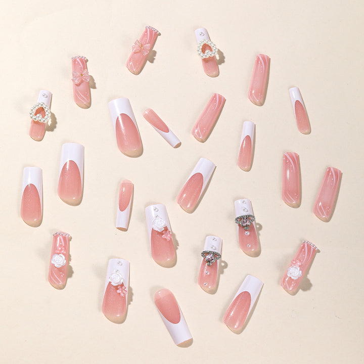Luxuriöses dekoratives 3D-Nagelkunst-Set Karnz