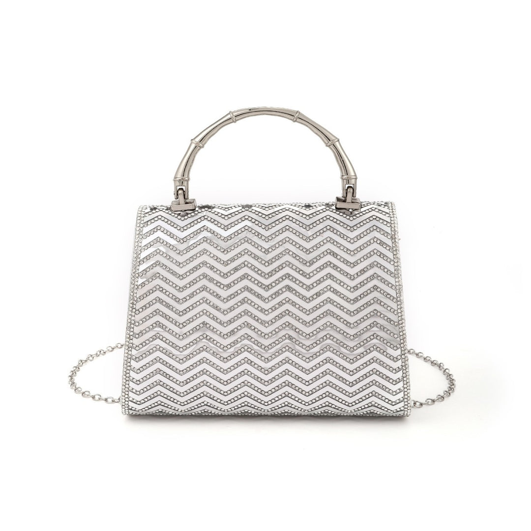 Chic Texturierte Abend-Handtasche