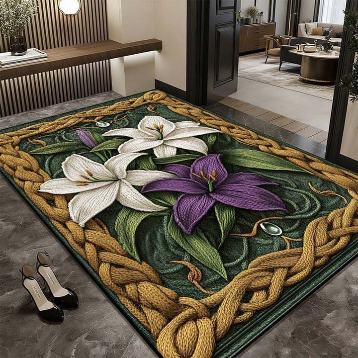 Künstlerischer Floralbereichsteppich