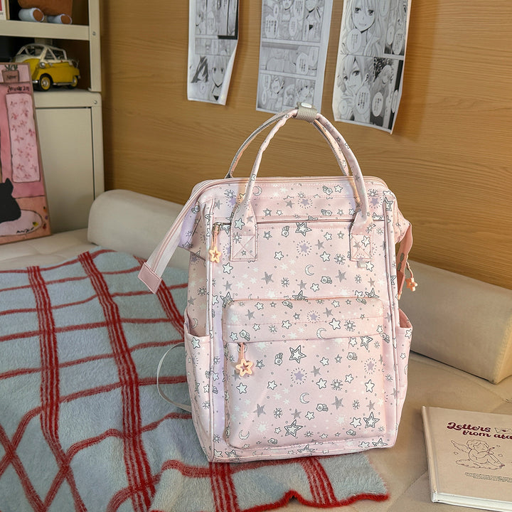 Stylischer Sternmuster-Rucksack Karnz