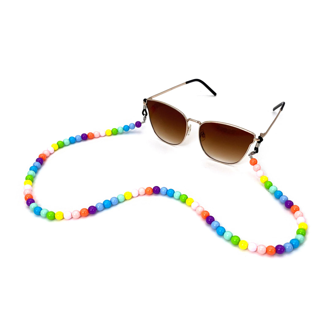 Bunte Perlen Sonnenbrillen Kette Karnz