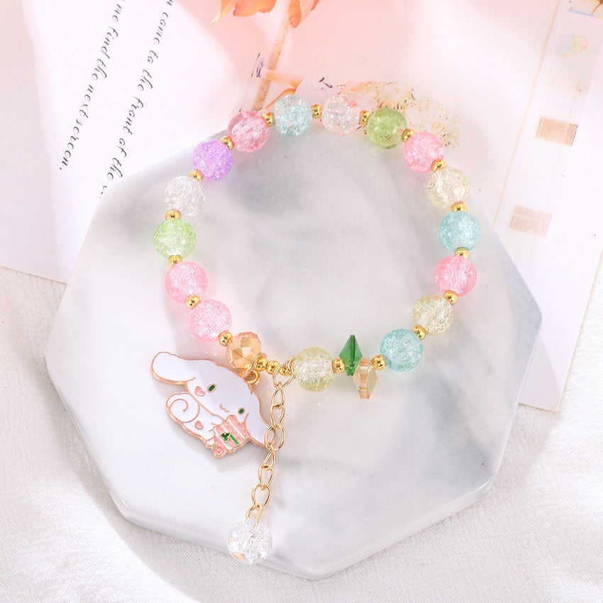 Verspieltes Armband mit Bunten Glasperlen Karnz