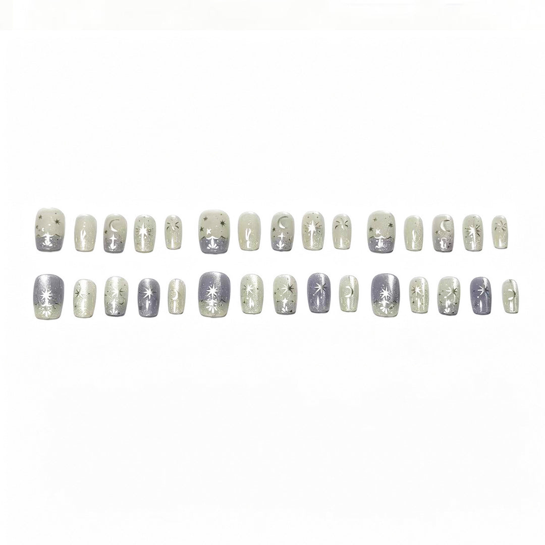 Himmlisches Themen Press-On Nail Set Karnz