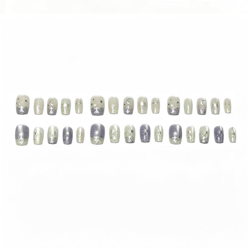 Himmlisches Themen Press-On Nail Set Karnz