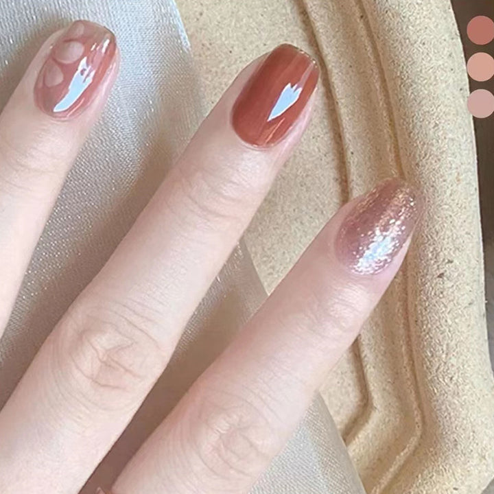 Künstlerisches Floral Press-On Nageldesign  1791804034