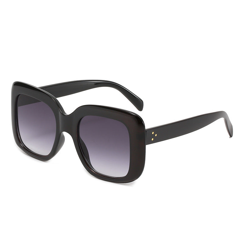 Damen oversized quadratische Sonnenbrille mit hochwertigem Kunststoffrahmen Karnz
