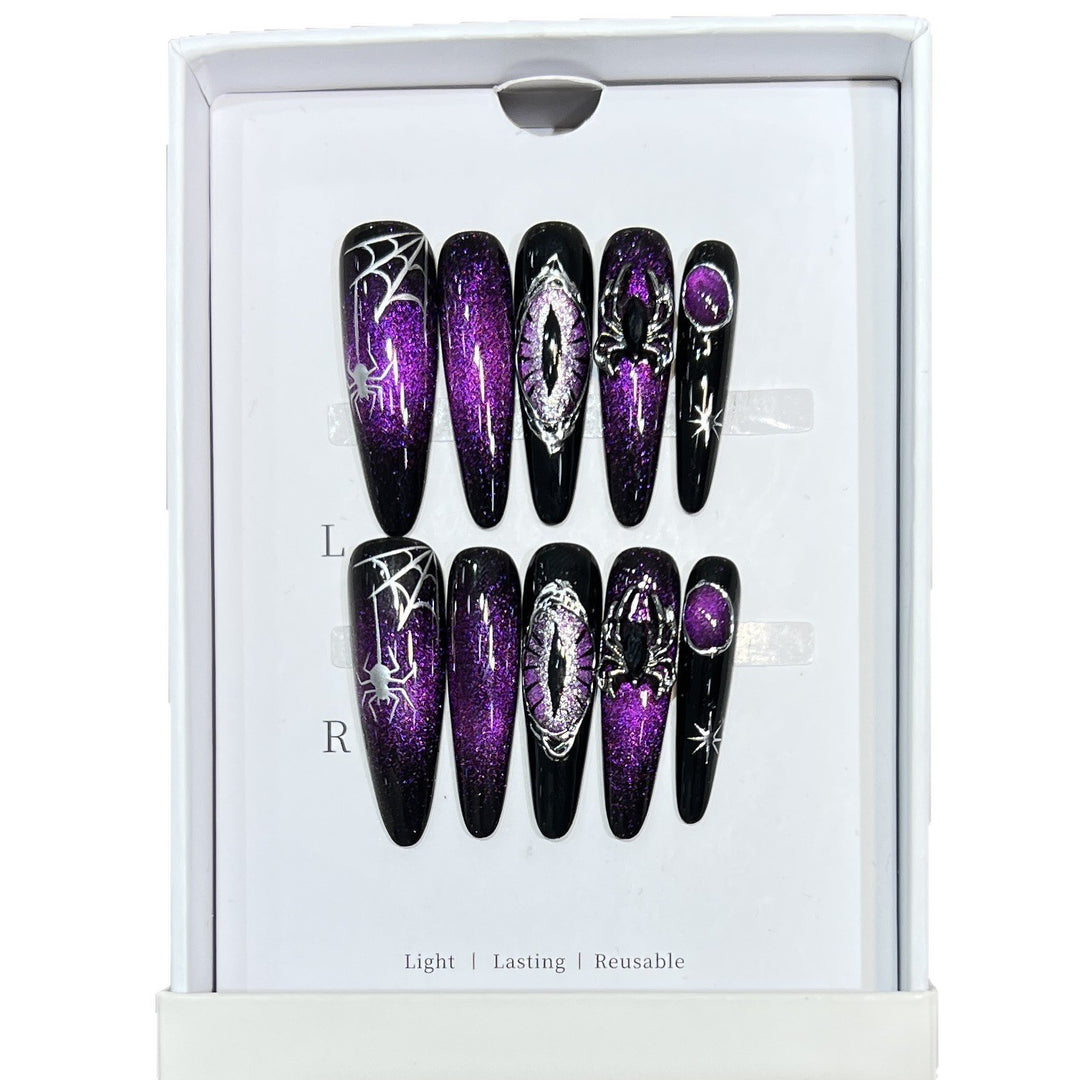 Gothic-Themed Halloween Press-On Nail Set