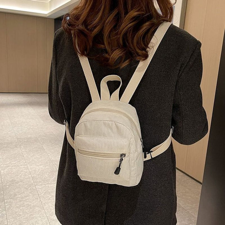 Kompakter Cord-Ripp- Mini-Rucksack Karnz