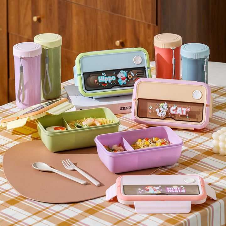 Verspielte Tier-Themen Bento Lunchbox